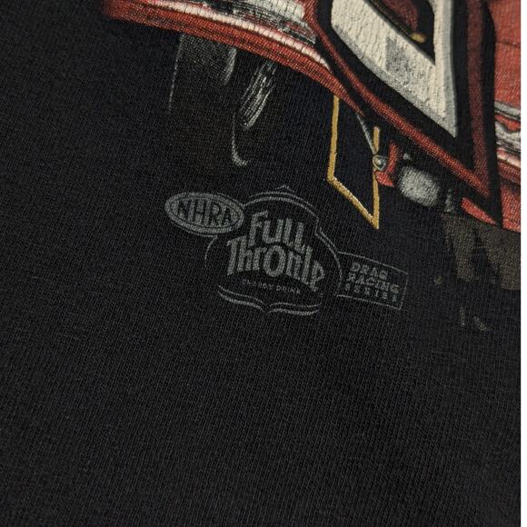 Vintage Y2K Larry Dixon Racing Tee Shirt Drag Race Dragster NHRA Al Anabi Qatar - Picture 5 of 6